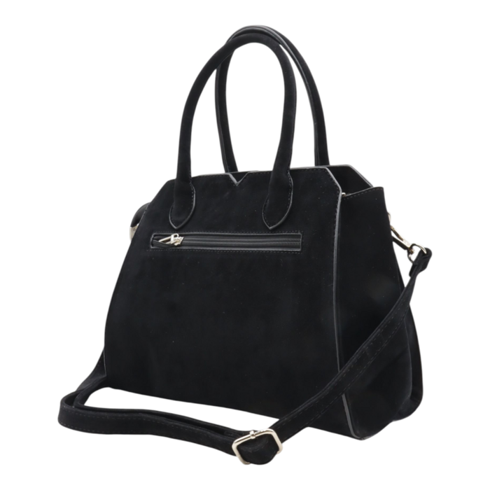 Handtasche AMELIE Wildlederimitat schwarz black