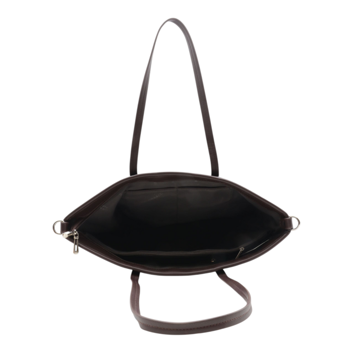 Handtasche CARA Lederimitat bordeaux burgundy weinrot