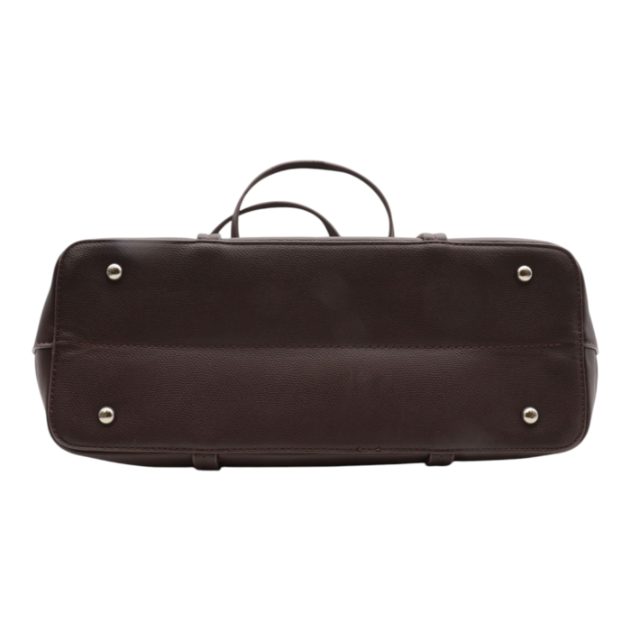 Handtasche CARA Lederimitat bordeaux burgundy weinrot