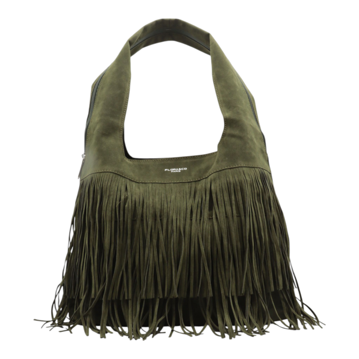 Handtasche MERLE Fransen Khaki