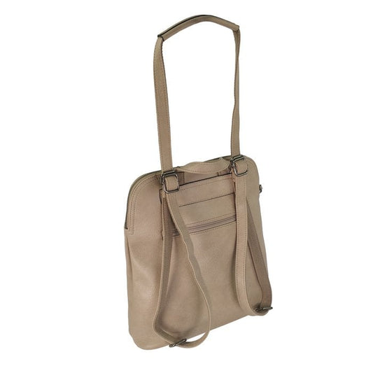 Handtasche / Rucksack FLORA beige/taupe