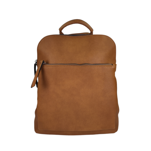 Handtasche / Rucksack FLORA camel/cognac
