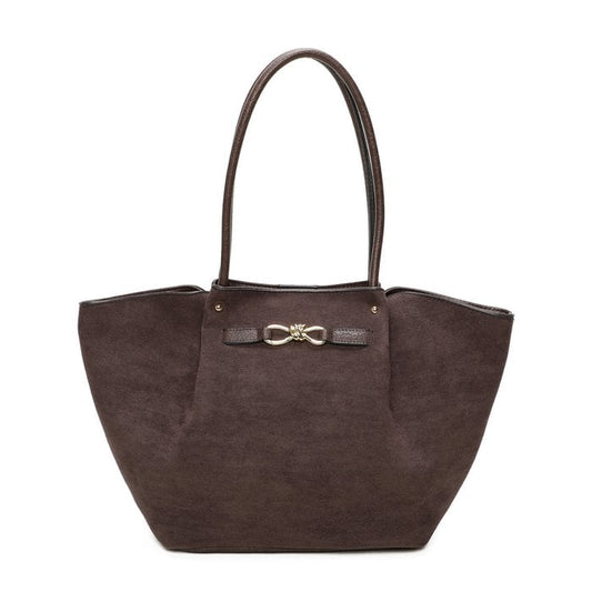 Handtasche VIVIAN Wildlederimitat chocolate braun