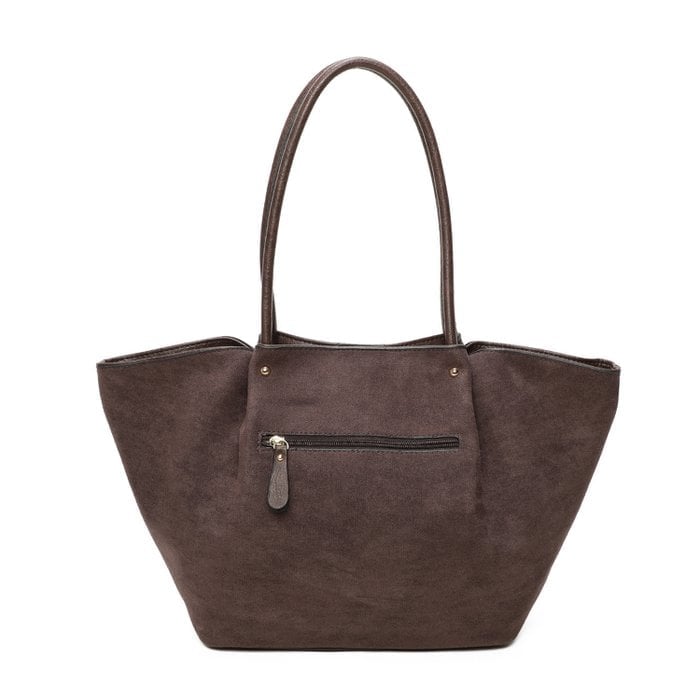 Handtasche VIVIAN Wildlederimitat chocolate braun