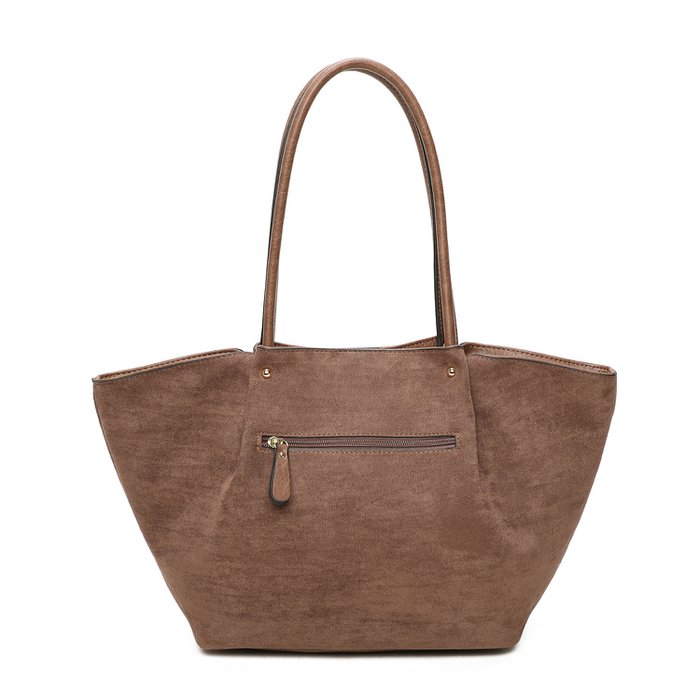 Handtasche VIVIAN Wildlederimitat cappucino braun