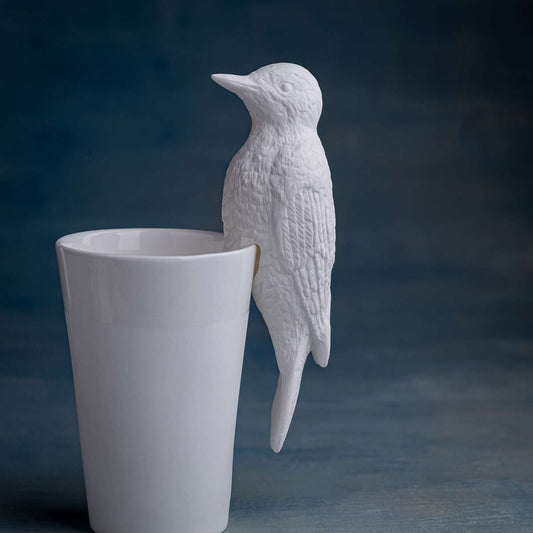 Klatt objects Vogel Specht Kantenhocker Porzellan