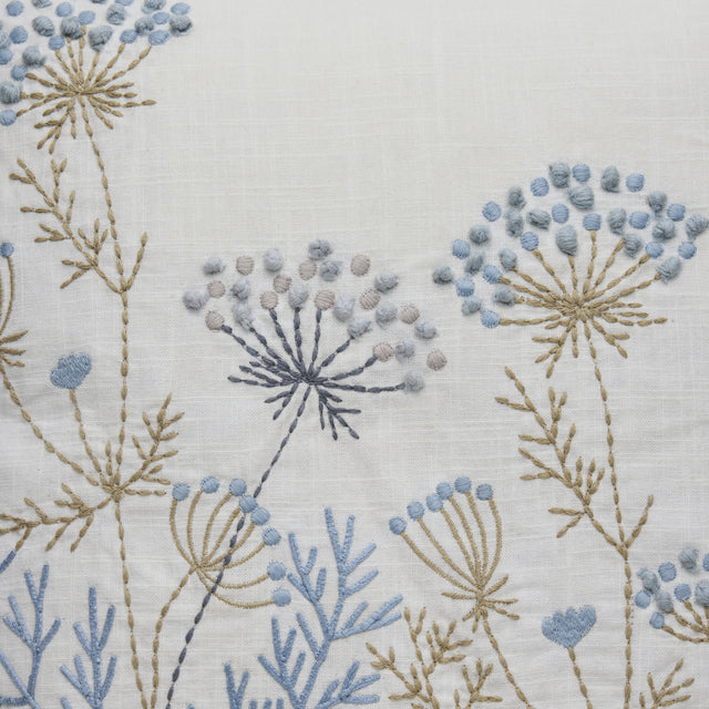 Lene Bjerre Kissenhülle VISILIA off white blau 50 x 50 cm Stickerei