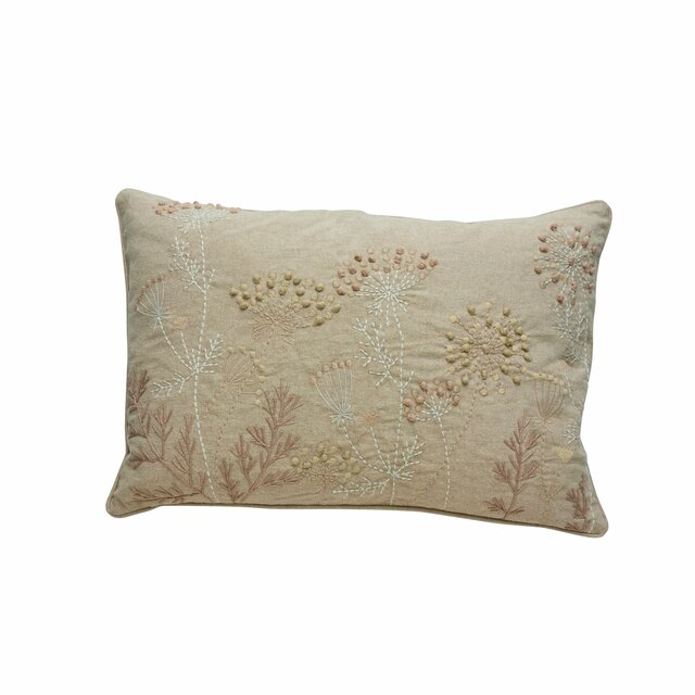 Lene Bjerre Kissenhülle Visilia beige Stickerei