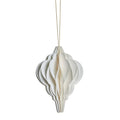 Lene Bjerre Papier Ornament POELLE 1 weiß 12 cm