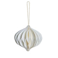 Lene Bjerre Papier Ornament POELLE 3 weiß 10 cm