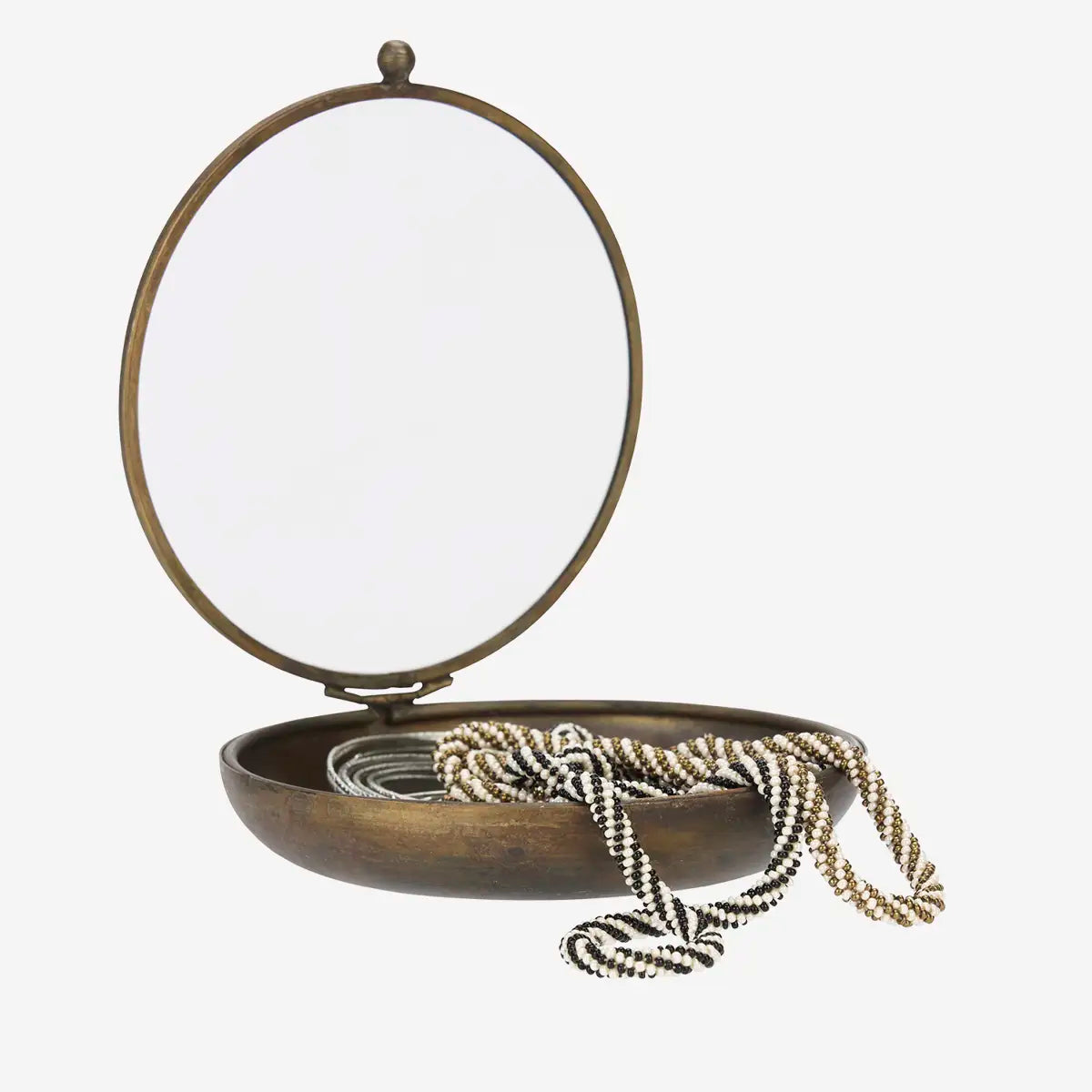 Madam Stoltz Glas Box rund 14 cm