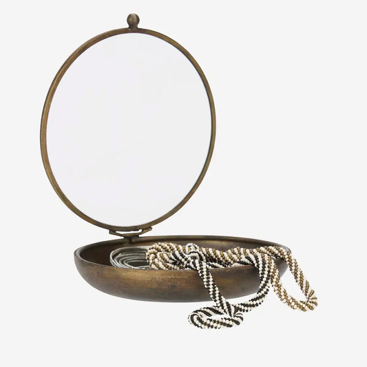 Madam Stoltz Glas Box rund 14 cm