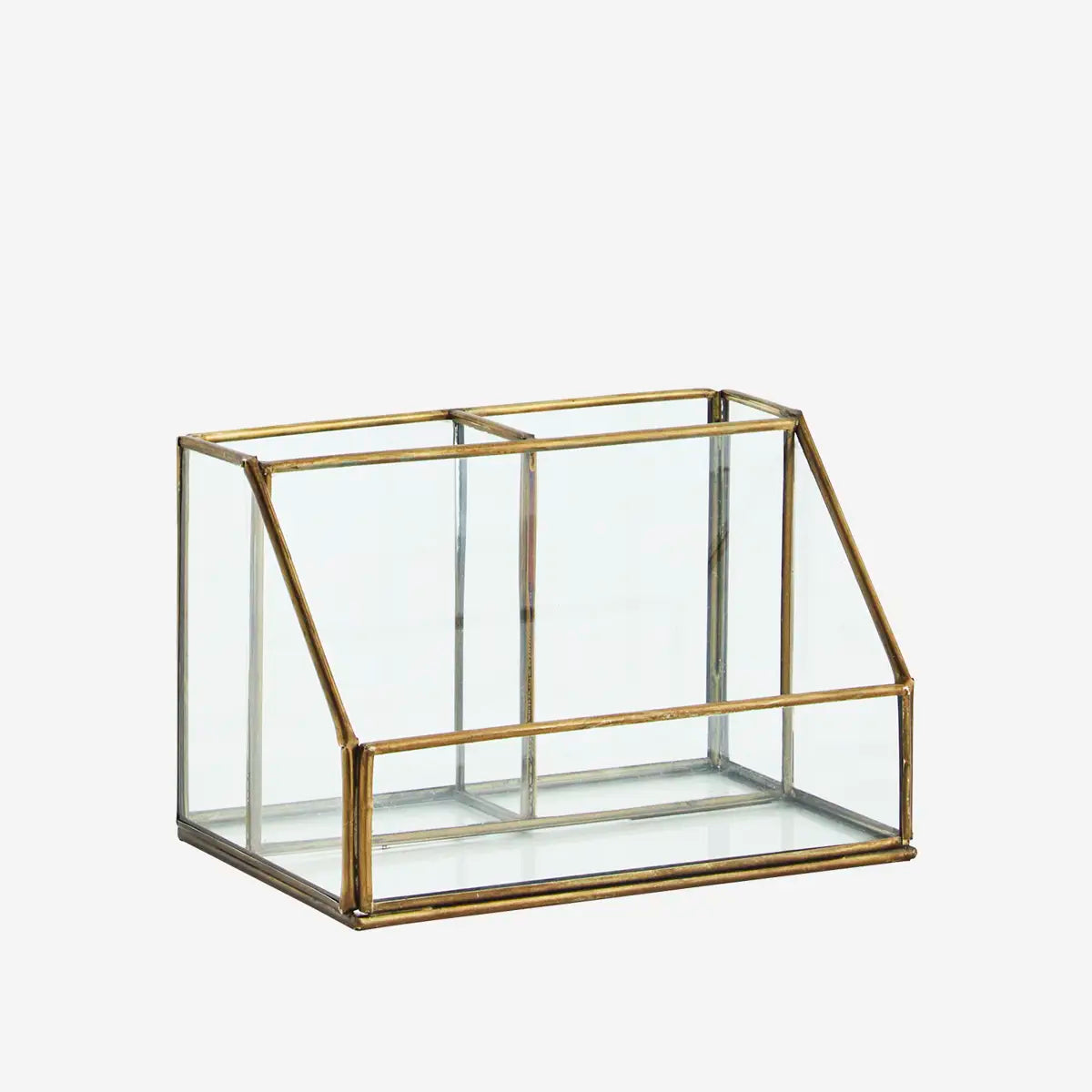 Madam Stoltz Organizer Vintage Glas/Metall gold