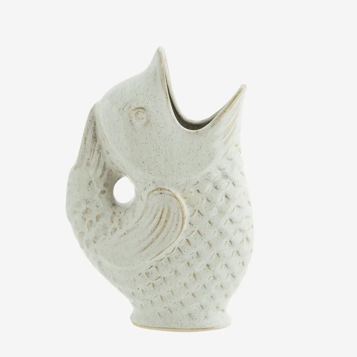 Madam Stoltz Fisch Vase weiß 23,5 cm