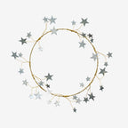 Madam Stoltz Metall Kranz STARS