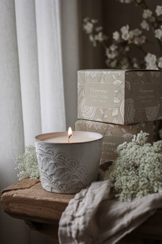 Majas Cottage Duftkerze Happiness FRESH LINEN
