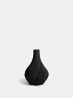 Nevalu Vase 3D Druck SWIRL, schwarz, verschiedene Größen
