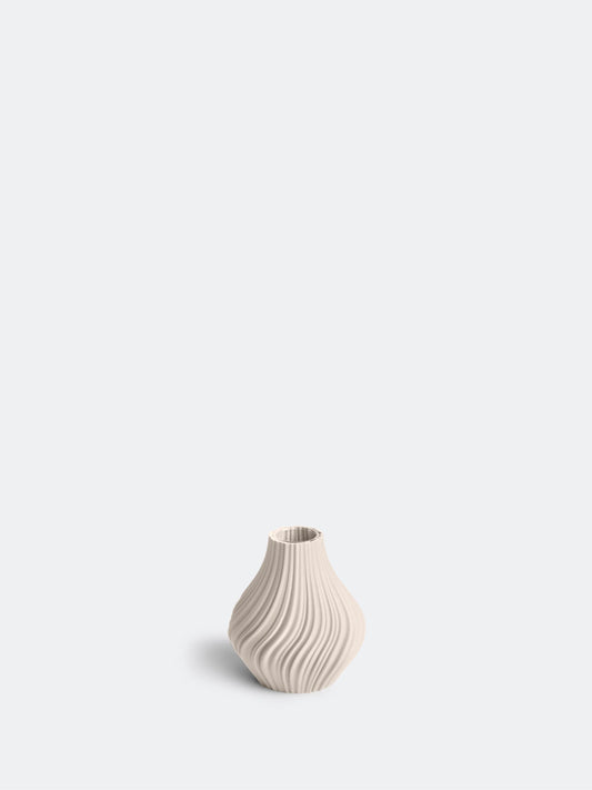 Nevalu Vase 3D Druck SWIRL, creme, verschiedene Größen