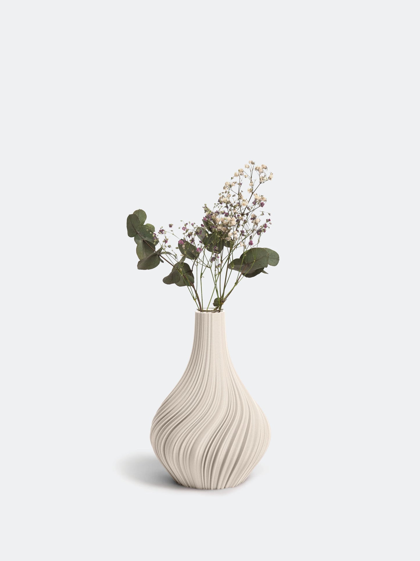 Nevalu Vase 3D Druck SWIRL, creme, verschiedene Größen