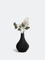 Nevalu Vase 3D Druck SWIRL, schwarz, verschiedene Größen