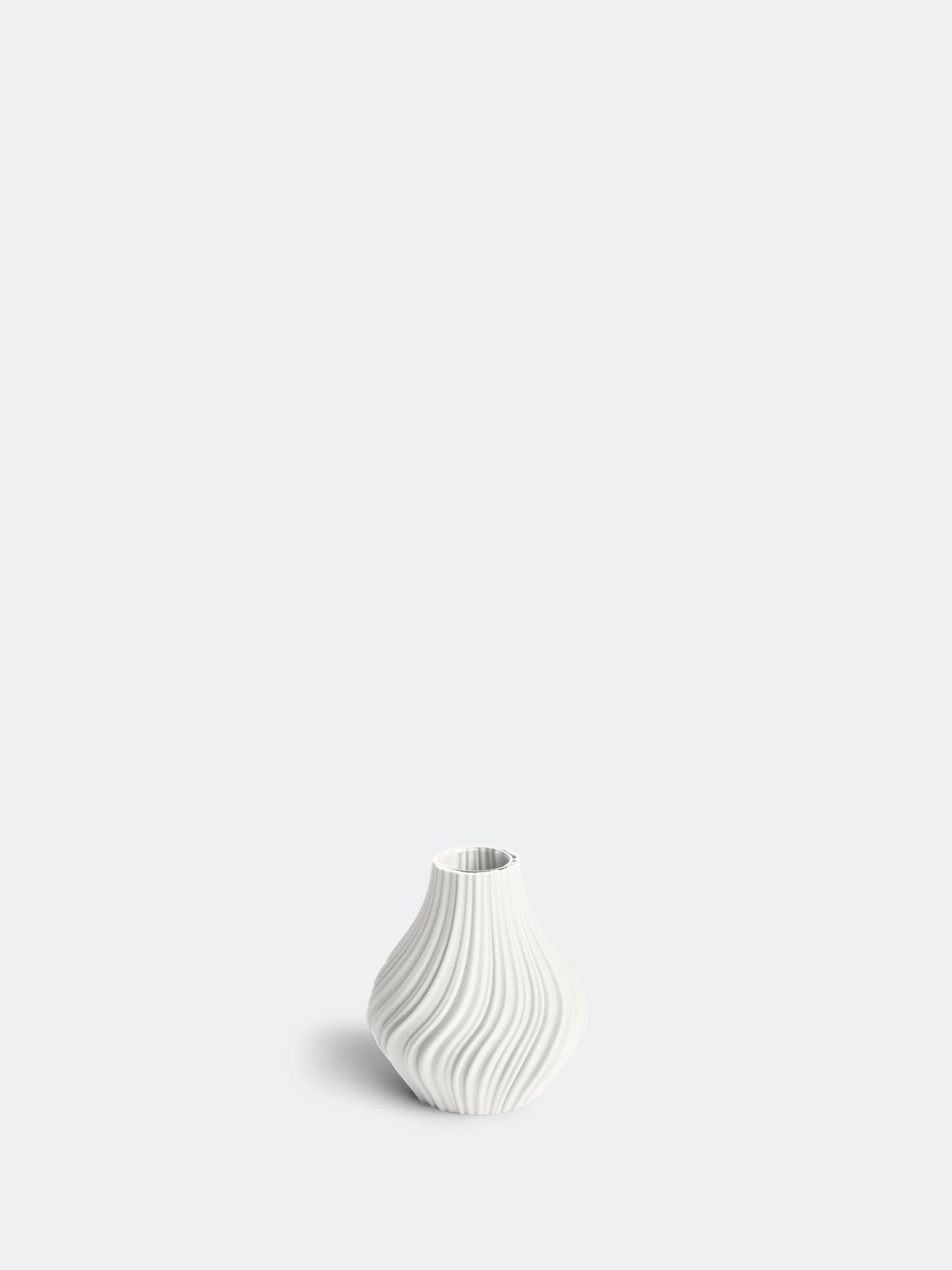 Nevalu Vase 3D Druck SWIRL, weiß, verschiedene Größen