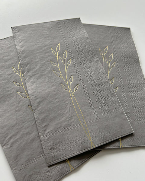 Serviette mit Goldprägung, verschiedene Designs