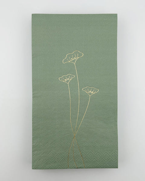 Serviette mit Goldprägung, verschiedene Designs