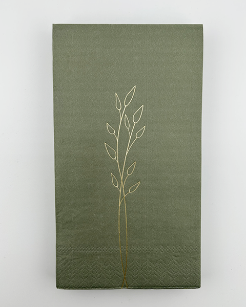 Serviette mit Goldprägung, verschiedene Designs