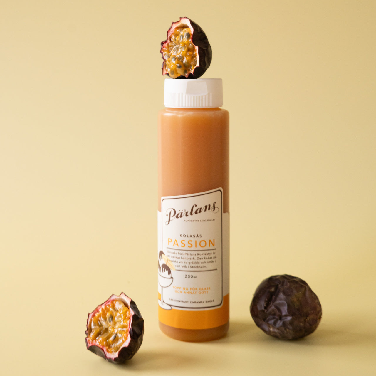 Pärlans Karamellsauce Maracuja Passionsfrucht 250 ml