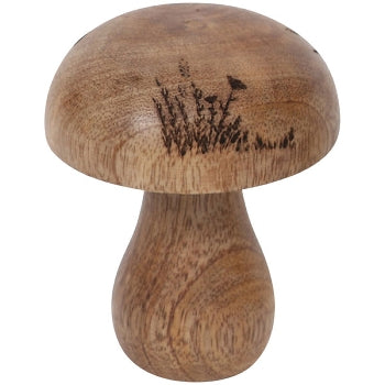 Pilz Holz mit Blumen, verschiedene Größen