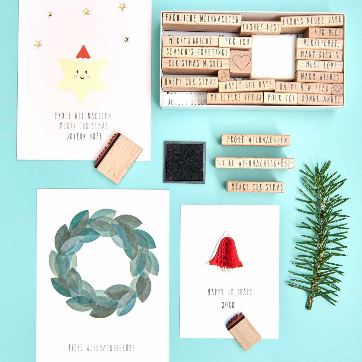 Rico Design Stempelset Weihnachten HANDWRITING