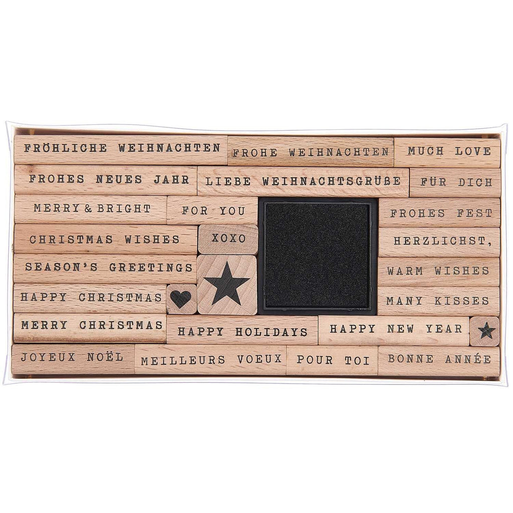 Rico Design Stempelset Weihnachten TYPEWRITER