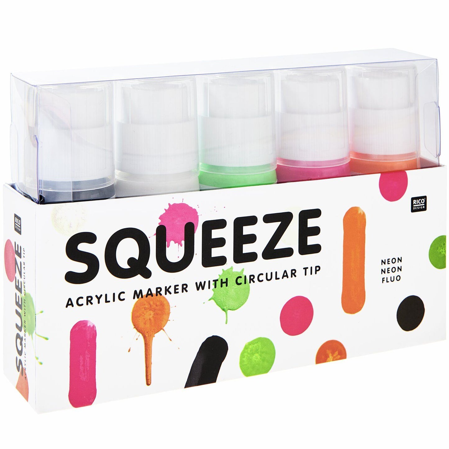 Rico Design Sqeeze Marker NEON Set