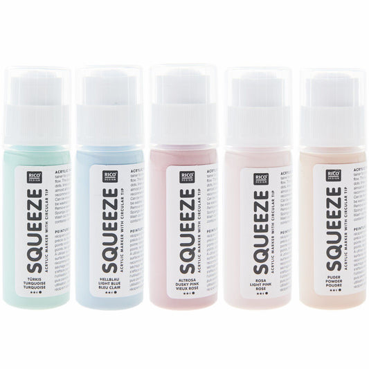 Rico Design Sqeeze Marker PASTELL Set