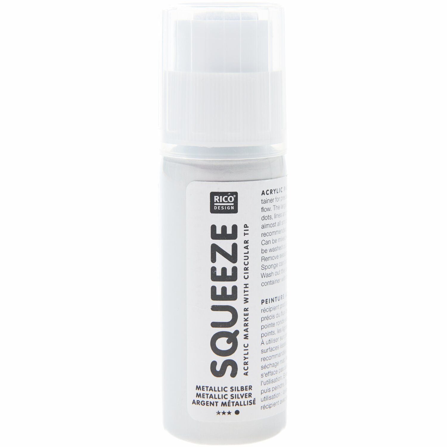 Rico Design Sqeeze Marker silber metallic
