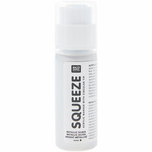 Rico Design Sqeeze Marker silber metallic