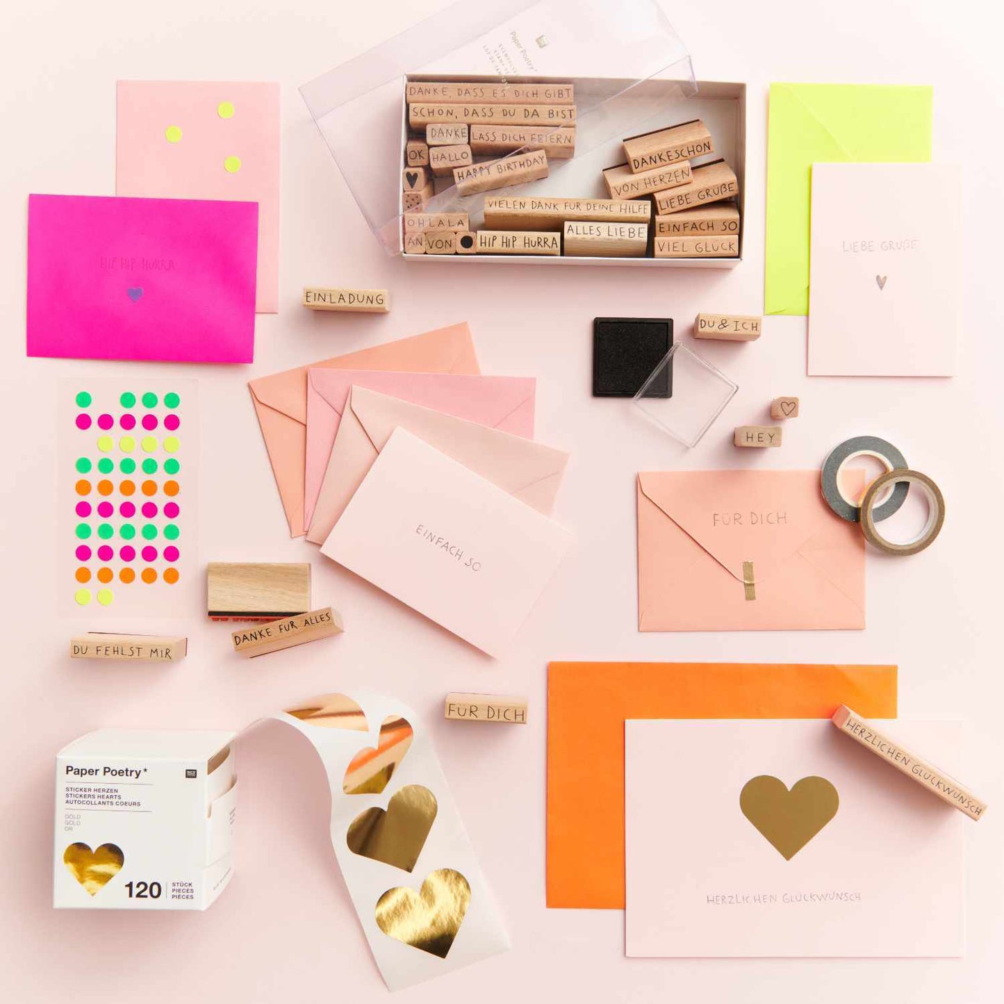 Rico Design Stempelset ALLES LIEBE, Handwriting