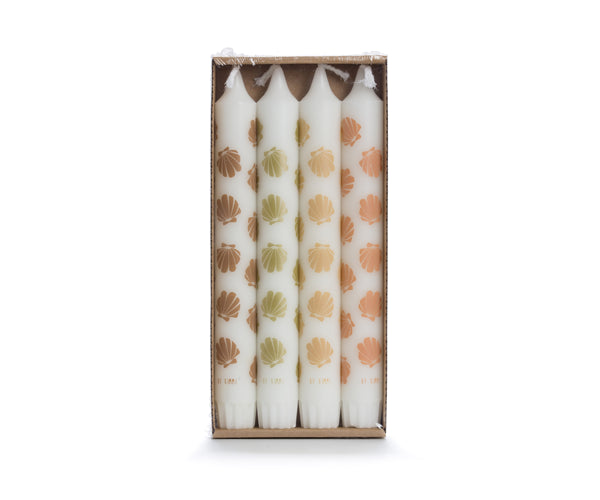 Stabkerzen Set/4Stk. MUSCHEL
