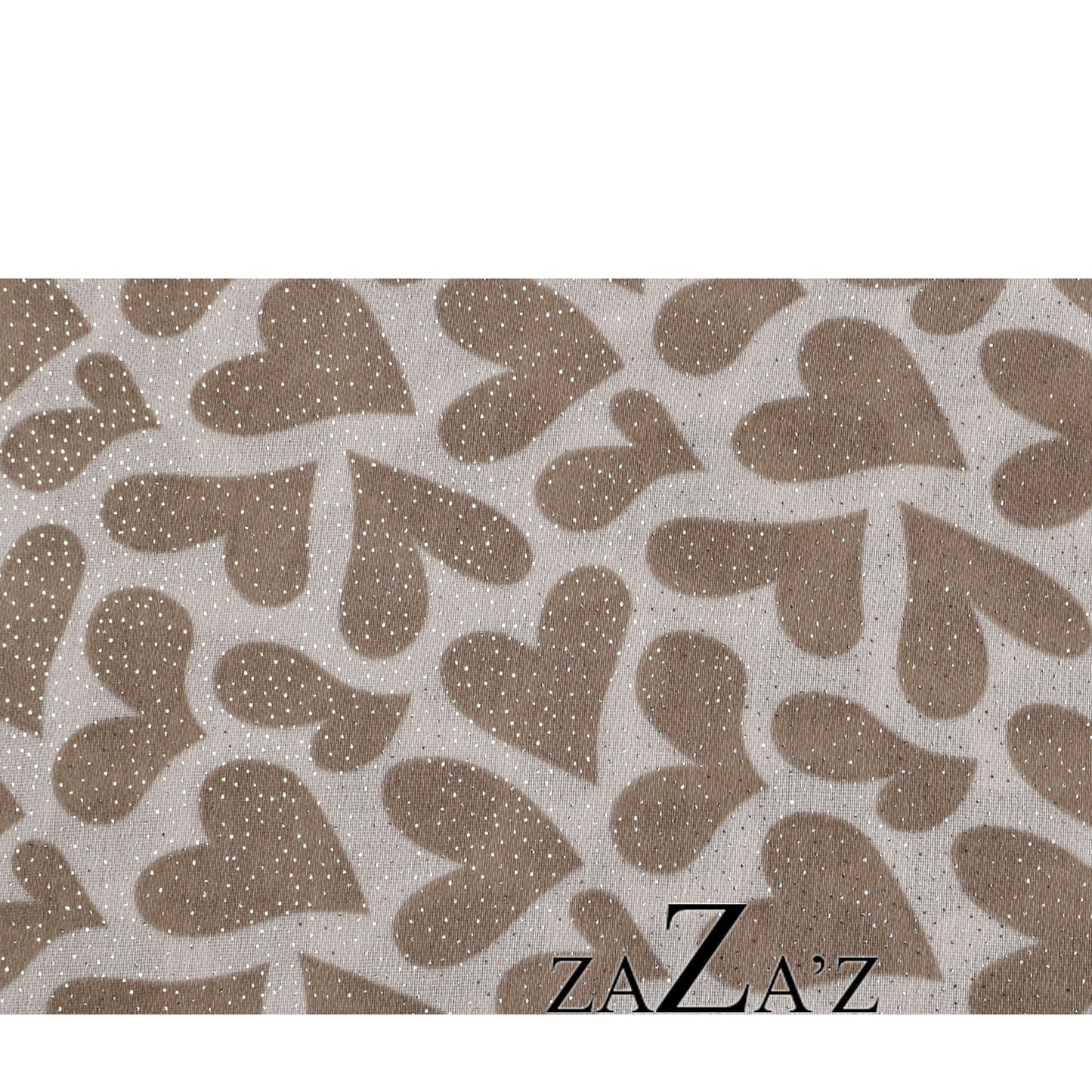 Schal HEARTS creme weiß