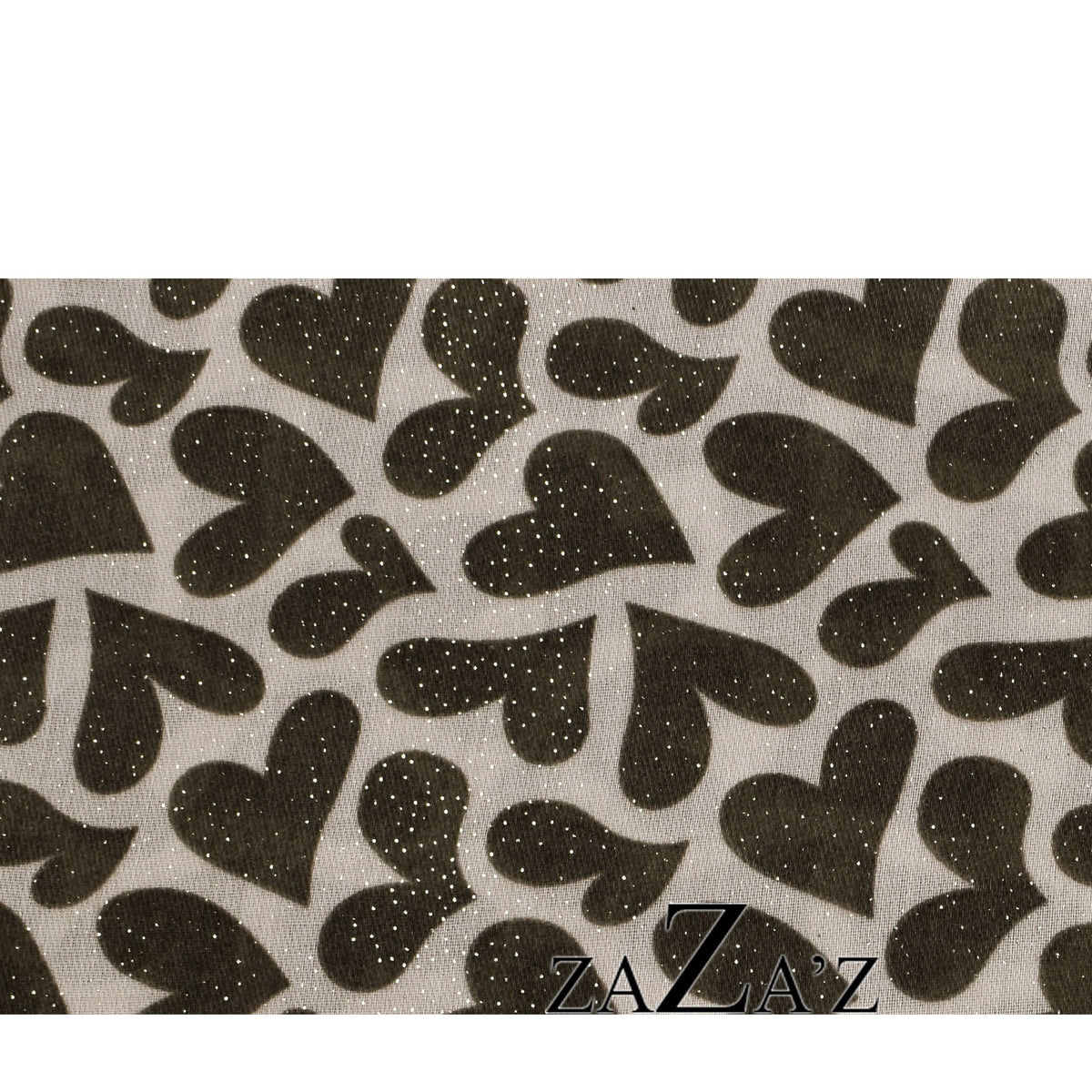 Schal HEARTS creme olive