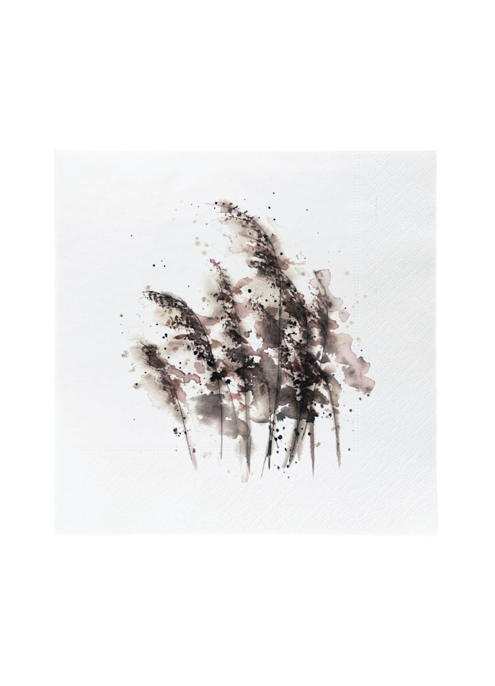 SÖGNE Servietten PAMPAS GRÄSER Aquarell