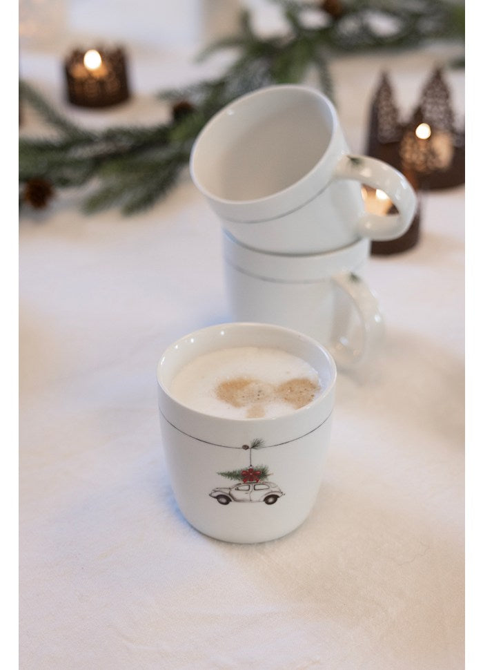 SÖGNE Tasse Weihnachten DRIVING HOME FOR CHRISTMAS Auto 300 ml