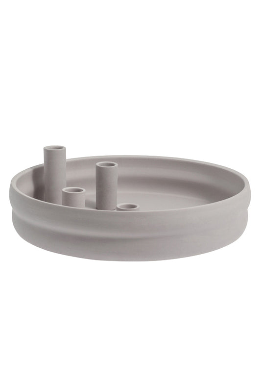 Storefactory Kerzenschale BOLMEN XL grau matt