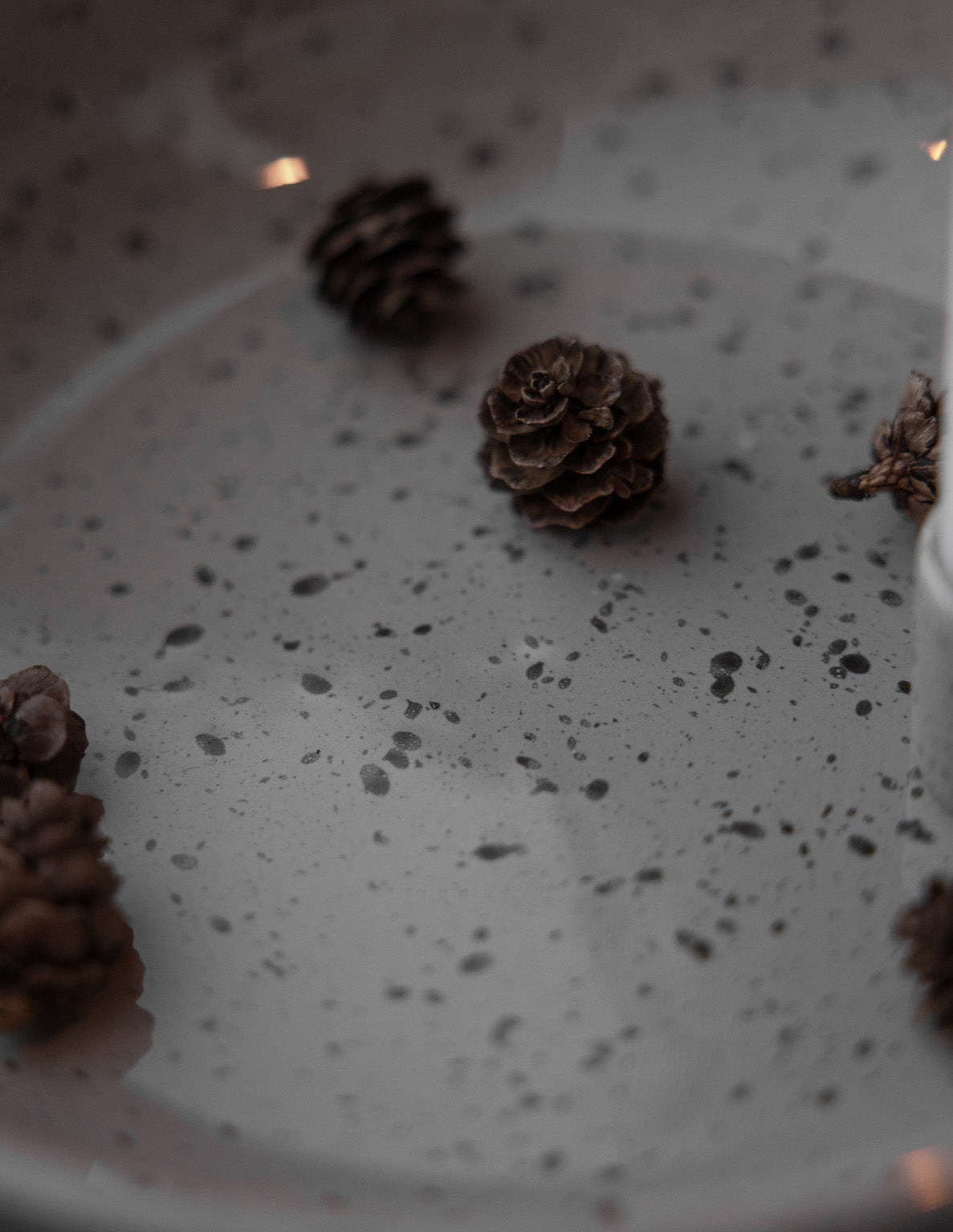 Storefactory Kerzenschale LIDATORP natur grau glasiert, verschiedene Größen