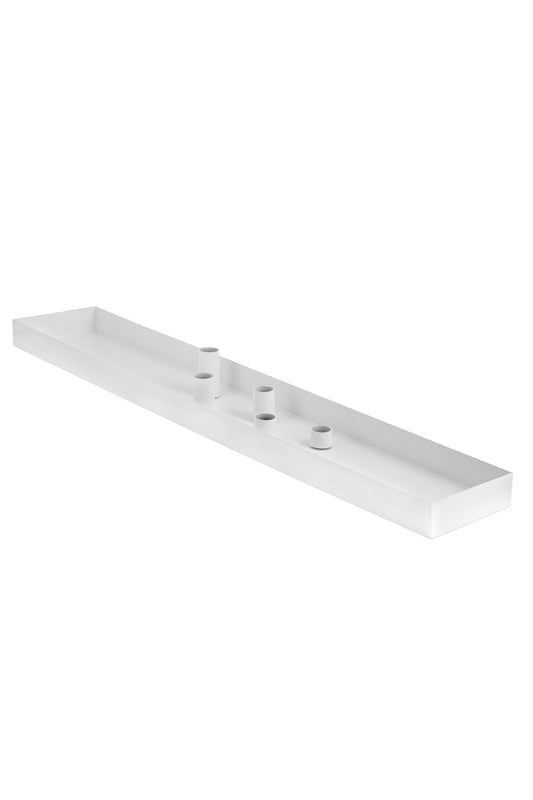 Storefactory Kerzentablett SUND weiß 80 cm Metall