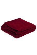 Storefactory Decke VIGGE gestrickt rot