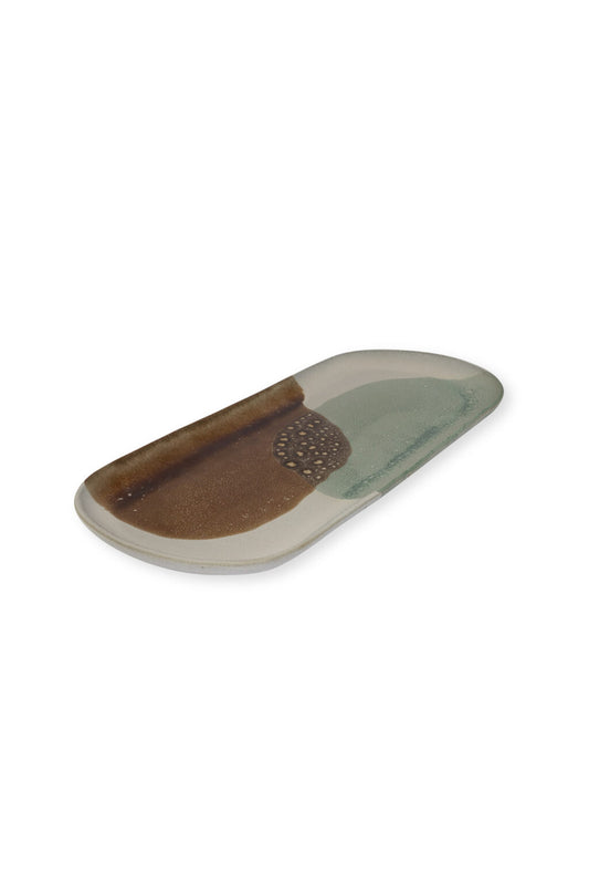 Storefactory Servierplatte Tablett KLEREBO mint/braun