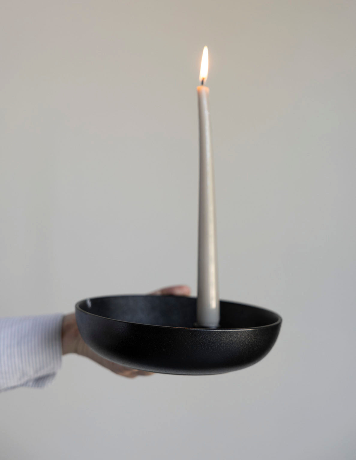 Storefactory Kerzenschale LIDATORP schwarz glasiert, verschiedene Größen