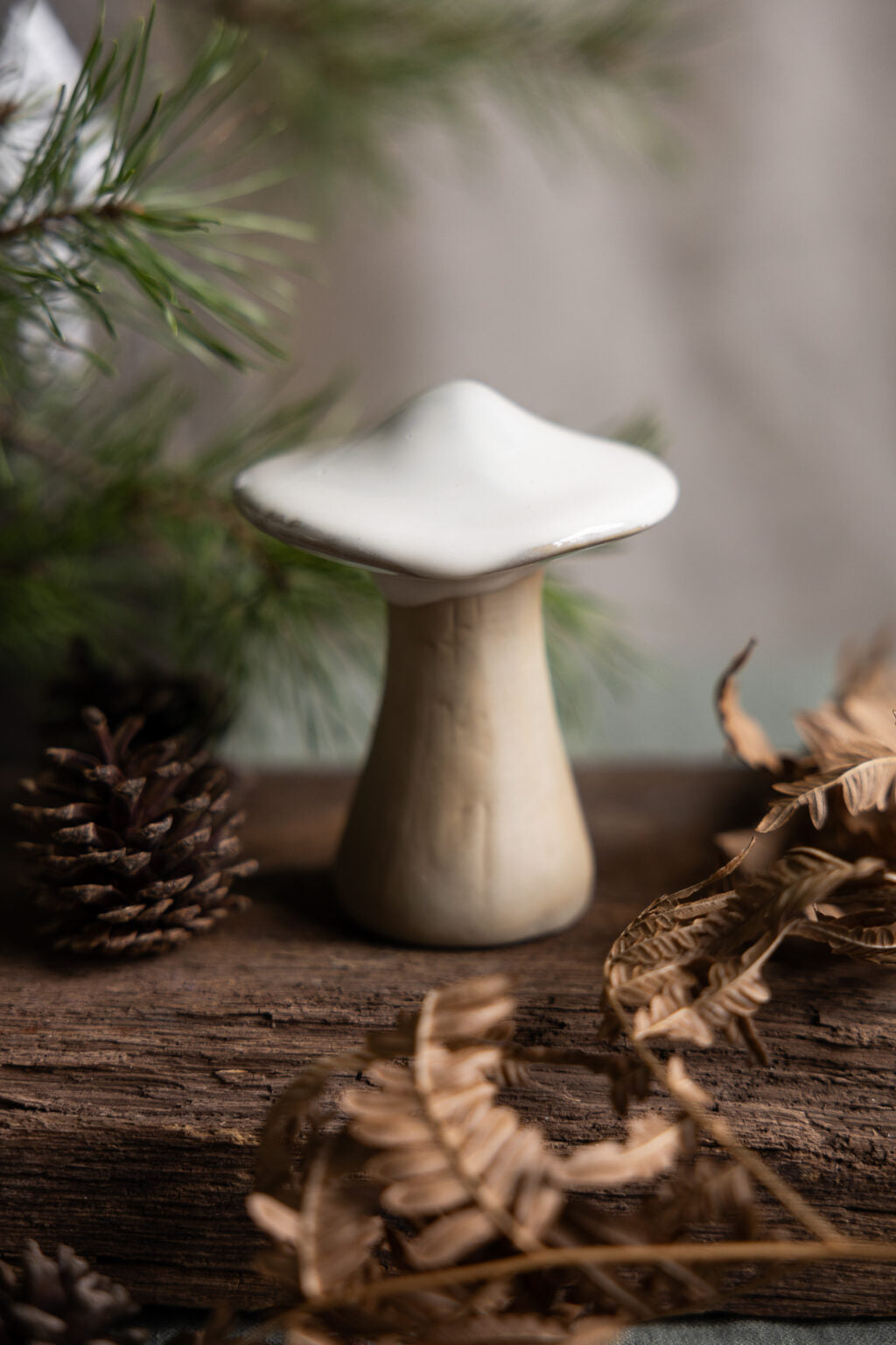 Storefactory Pilz SKOGSBY Keramik weiß