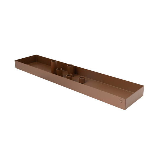 Storefactory Kerzentablett SUND braun 45 cm Metall